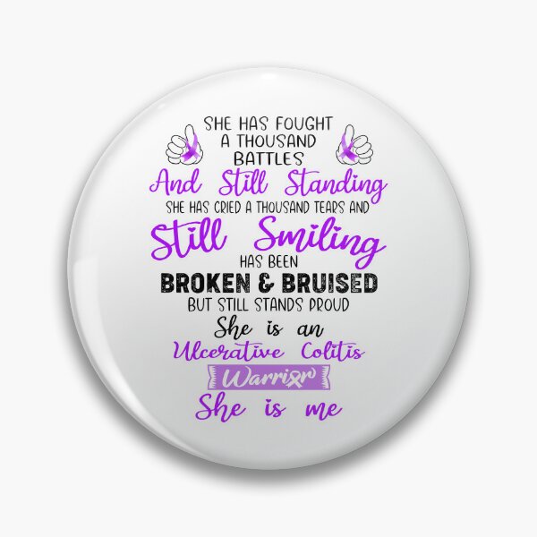 Item preview, Ulcerative Colitis Warrior SHE IS ME - Support Ulcerative Colitis Fighter Gifts designed and sold by Berriosly.