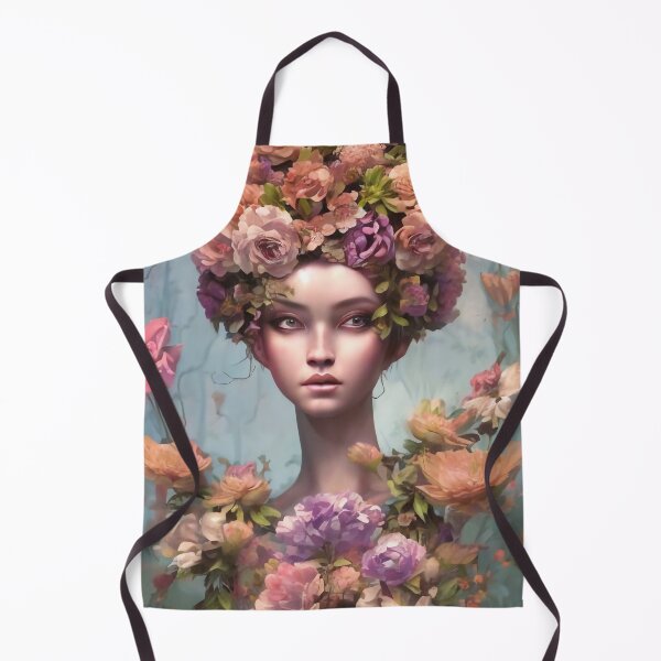 Item preview, Zariyah Flowery Girl Portrait  designed and sold by Kamiri.