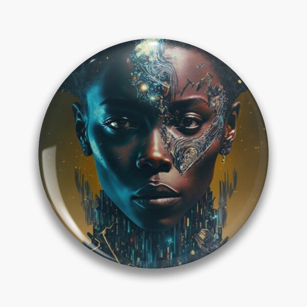 Item preview, Afrofuturism Art designed and sold by MidJourneymen.
