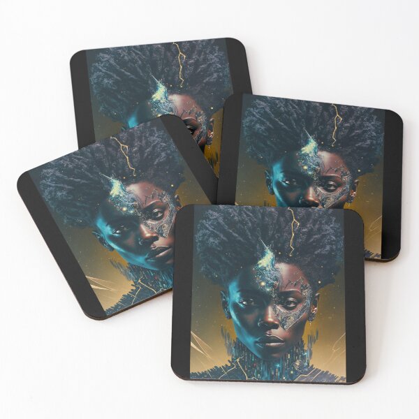 Item preview, Afrofuturism Art designed and sold by MidJourneymen.