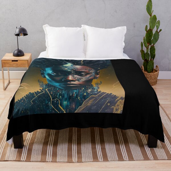 Item preview, Afrofuturism Art designed and sold by MidJourneymen.