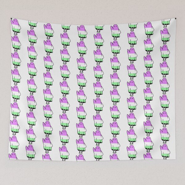 Item preview, genderqueer ghost designed and sold by saacstix.
