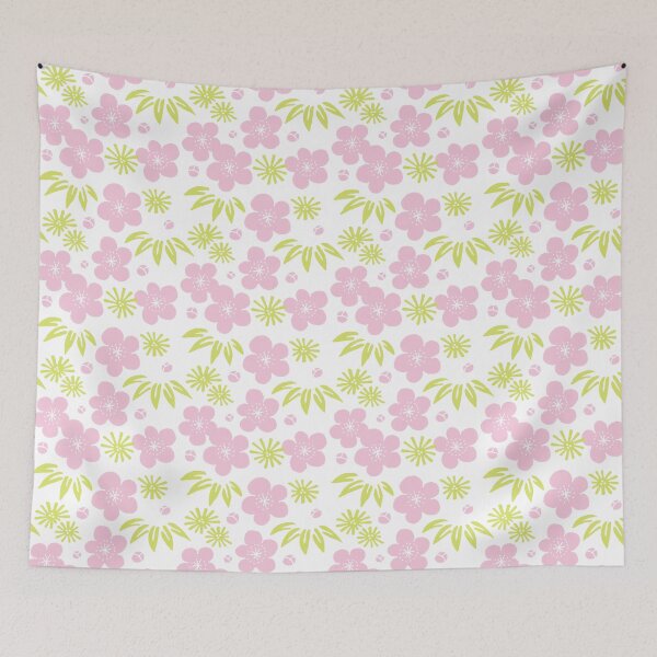 Item preview, Japanese Flowers Pattern designed and sold by stylebytara.