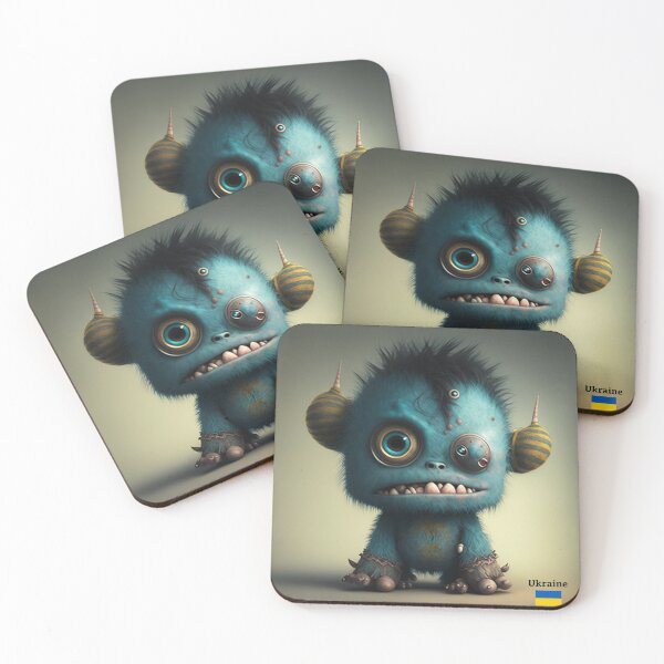 Item preview, Ukraine as a cute monster designed and sold by Consciousmess.