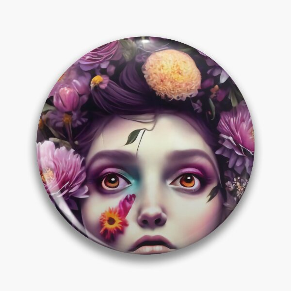Item preview, Zaniyah Flowery Girl Portrait  designed and sold by Kamiri.