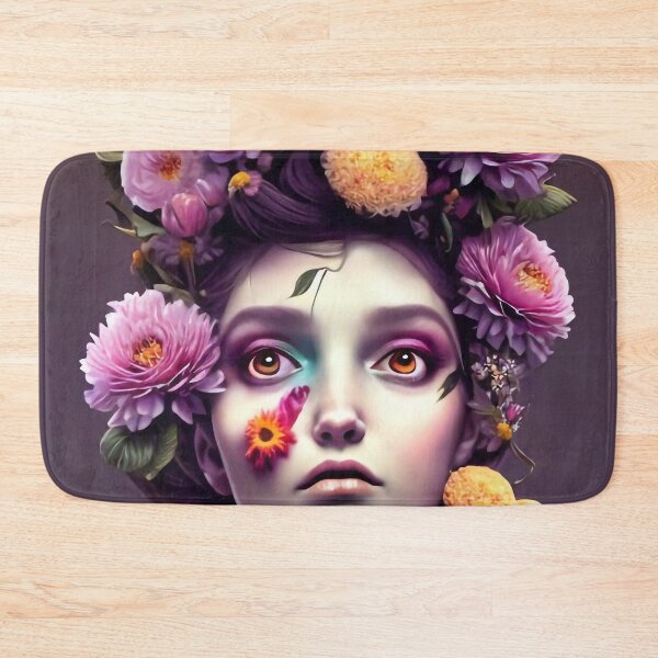 Item preview, Zaniyah Flowery Girl Portrait  designed and sold by Kamiri.