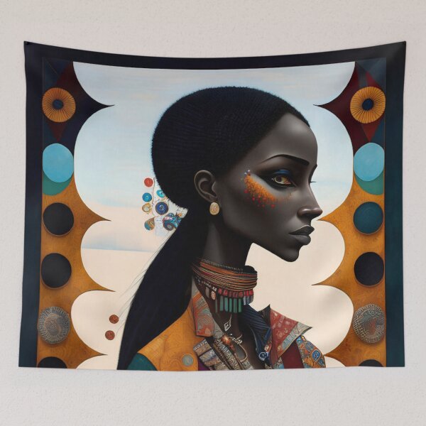 Item preview, African American Woman Digital art designed and sold by ArtsyWishesShop.