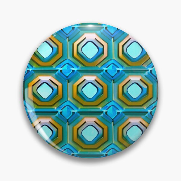 Artikelvorschau, Blaues Hexagon-Muster entworfen und verkauft von Mettlework.