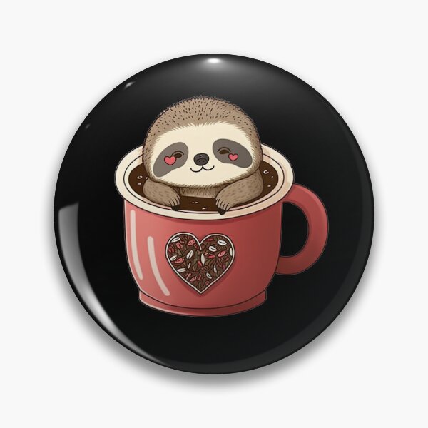 Item preview, Cute Sloth in Coffee Mug: Fueled by Love designed and sold by MorphicPrints.