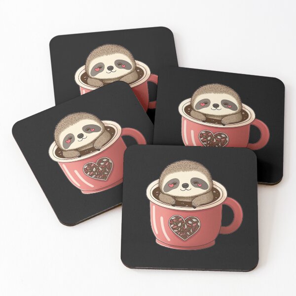 Item preview, Cute Sloth in Coffee Mug: Fueled by Love designed and sold by MorphicPrints.