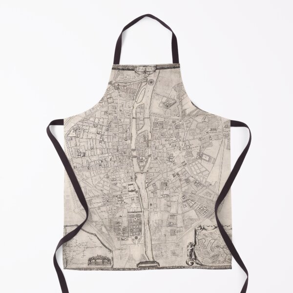 Item preview, Old map of Paris (1676) designed and sold by coolshitba.