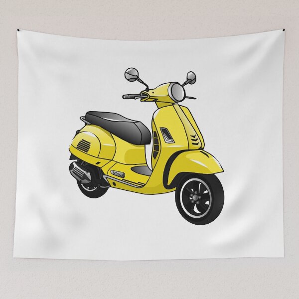 Artikelvorschau, Moped-Motorrad-Cartoon-Illustration entworfen und verkauft von Misscartoon.