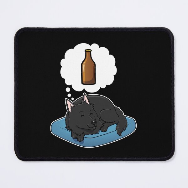 Item preview, Belgian Sheepdog dreaming about Beer designed and sold by DoggieDelights.
