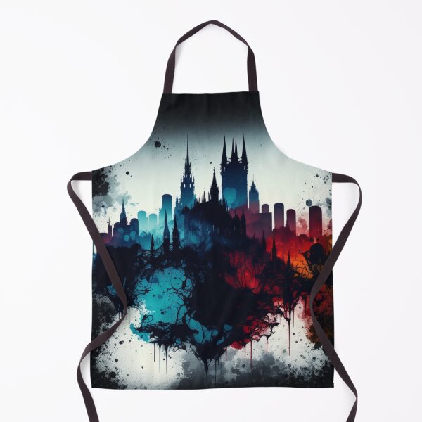 Item preview, gothic skyline with random colours designed and sold by sammgdesign.