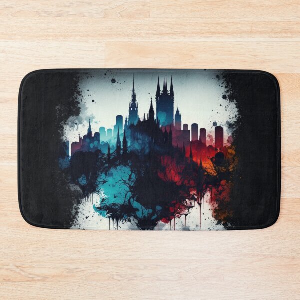 Item preview, gothic skyline with random colours designed and sold by sammgdesign.