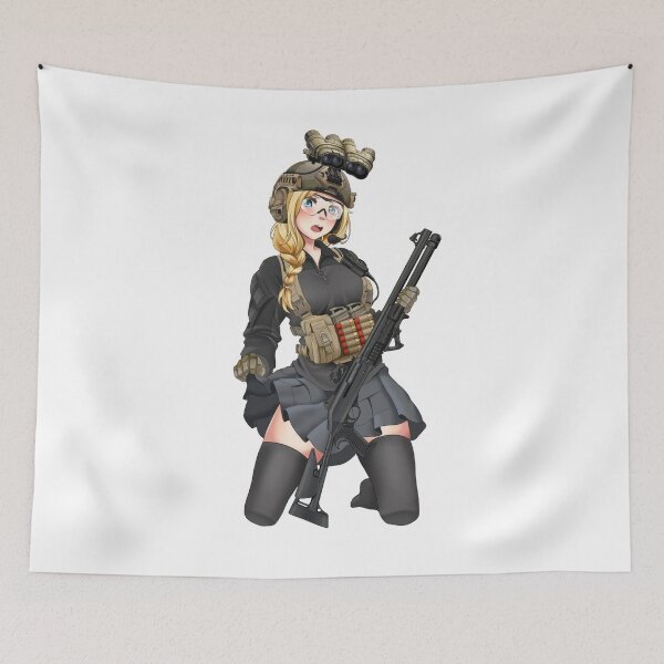 Item preview, Military Anime Girl designed and sold by kittiescuties.