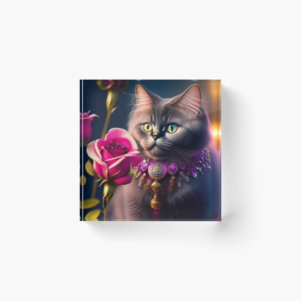 Artikelvorschau, Fall in Love with Persian Cat and Roses entworfen und verkauft von Nocturne Paws.