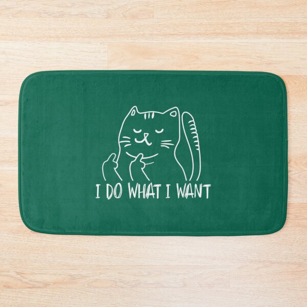 Item preview, Funny I do what I want cat flipping the bird offensive    1 designed and sold by PhamilyCustoms.