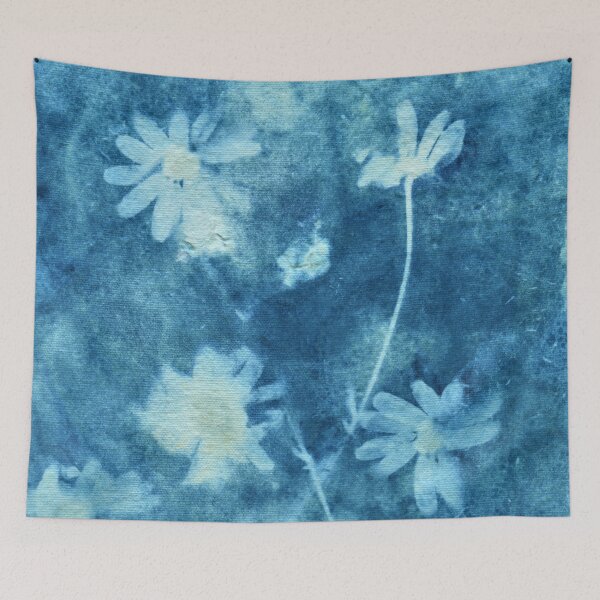 Item preview, Wet Cyanotype Oxeye Daisies designed and sold by LymphomaLass.