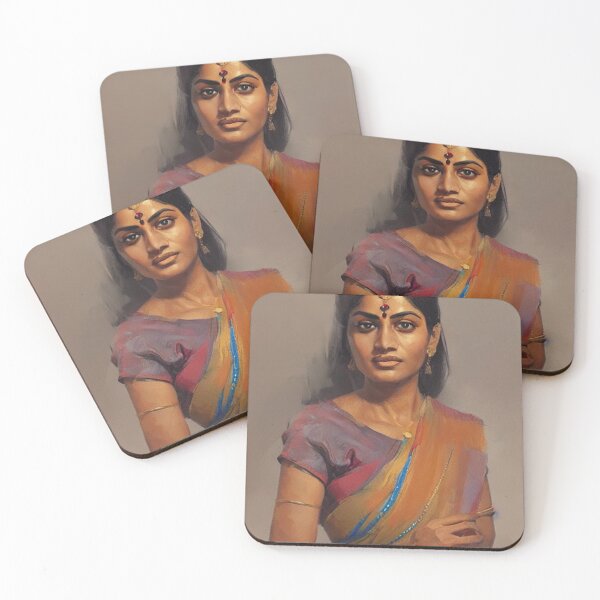 Item preview, Beautiful Indian Woman Digital Art designed and sold by ArtsyWishesShop.