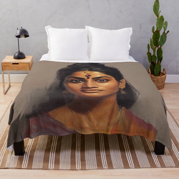 Item preview, Beautiful Indian Woman Digital Art designed and sold by ArtsyWishesShop.