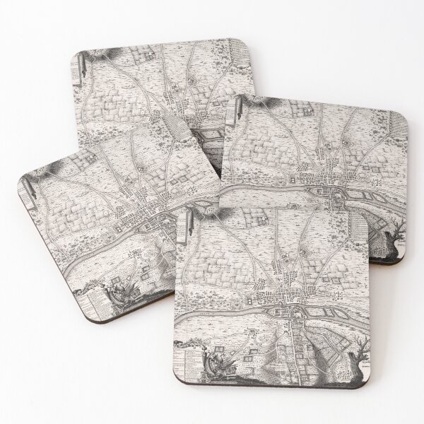 Item preview, Old map of Paris (1705) designed and sold by coolshitba.