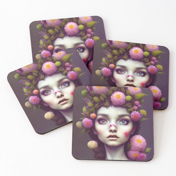 Item preview, Zabel Flowery Girl Portrait  designed and sold by Kamiri.