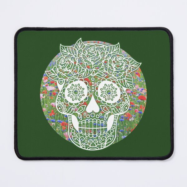 Item preview, Flower Skull - version 2 designed and sold by AR-Daydreams.