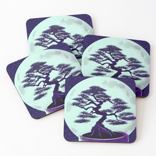 Item preview, Bonsai tree moon designed and sold by BigBrainArtwork.