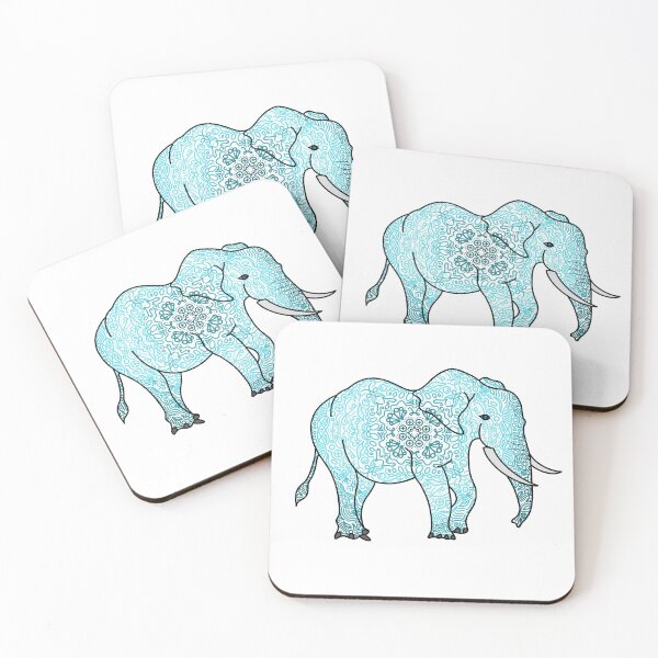 Item preview, Blue Mandala Elephant designed and sold by Leah Haas.