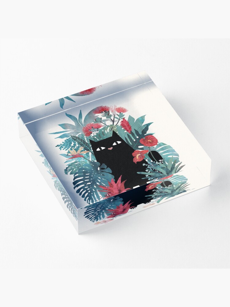 Alternate view of Popoki Acrylic Block