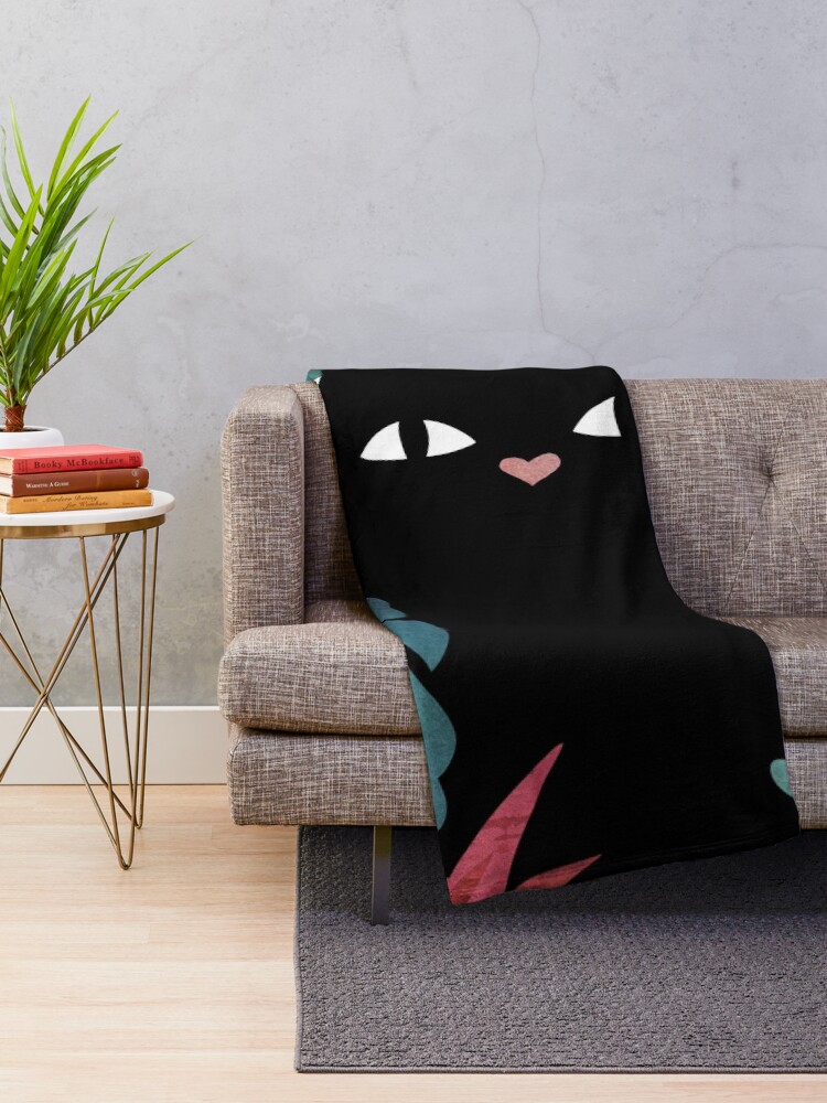 Alternate view of Popoki Throw Blanket