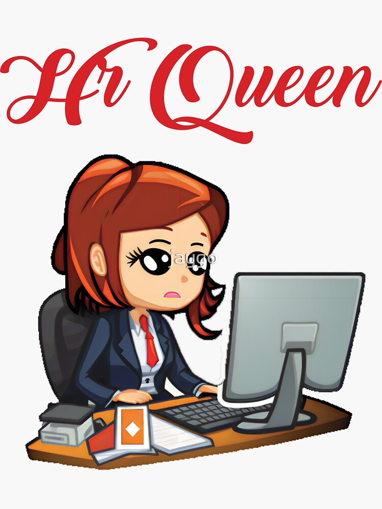 "HR Queen Human Resources Women" Sticker for Sale by jaygo Redbubble