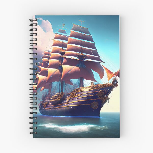 Item preview, Fantasy Ship Digital Art designed and sold by ArtsyWishesShop.