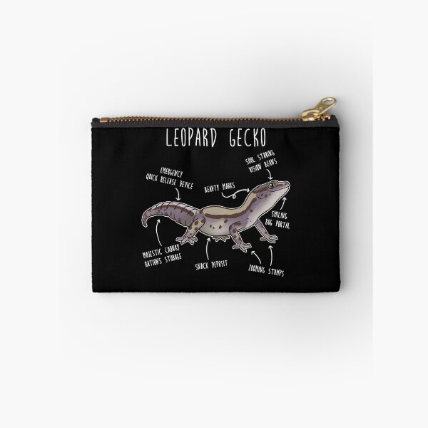 Artikelvorschau, Lavendel Streifen Leopard Gecko Eidechse Reptil Anatomie entworfen und verkauft von Clara Hollins.