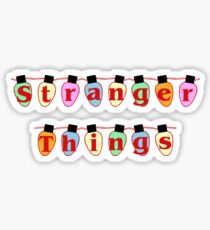 Stranger Things in Lights Sticker