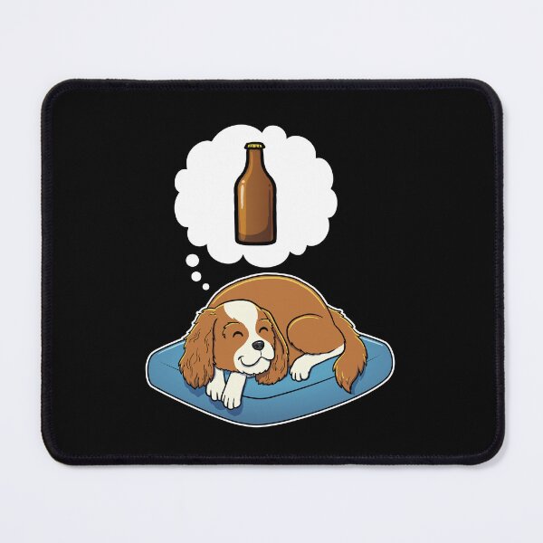 Item preview, Cavalier King Charles Spaniel dreaming about Beer designed and sold by DoggieDelights.