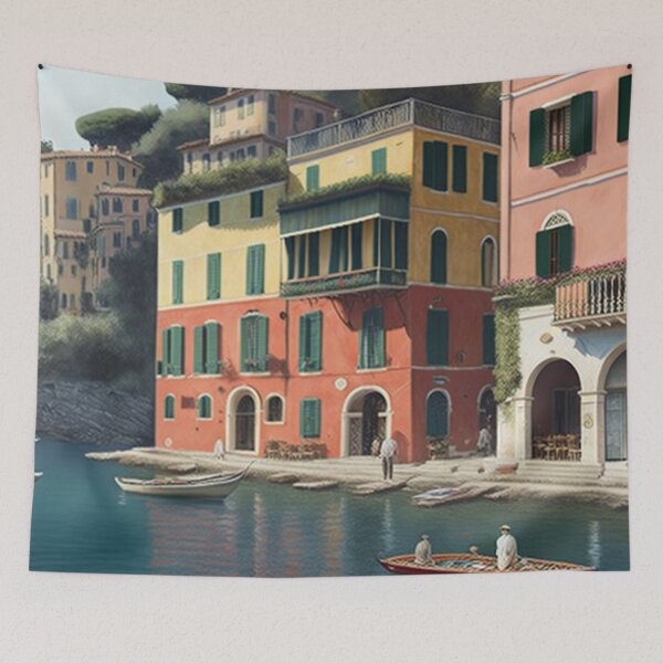 Item preview, Portofino on the Ligurian Sea designed and sold by hamptonstyle.