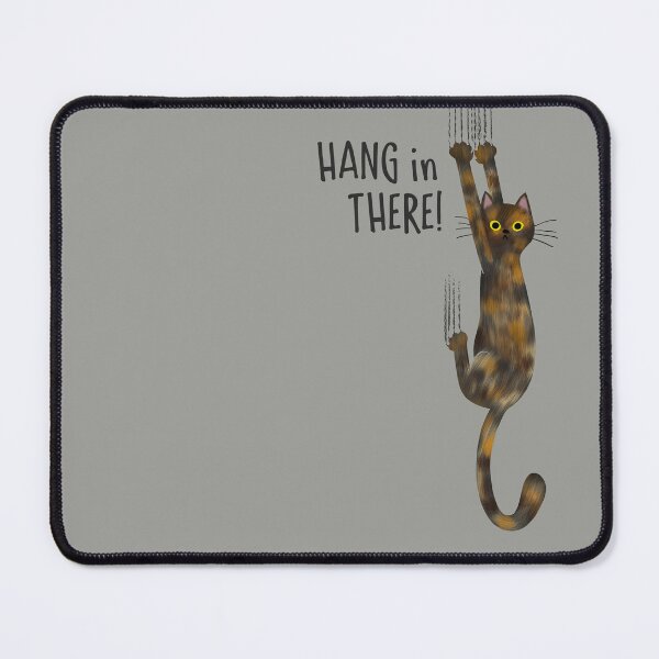 Item preview, Tortoise Shell Cat Hang in There! Funny Tortie Cat Hanging on with Claws designed and sold by Jenn Inashvili.
