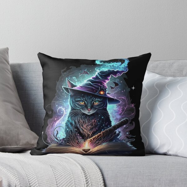 Item preview, Spellbook Arcane Cat With Hat designed and sold by 9LivesCats.