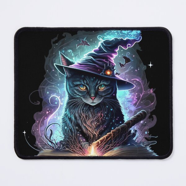 Item preview, Spellbook Arcane Cat With Hat designed and sold by 9LivesCats.