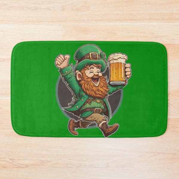 Aperçu de l'œuvre Leprechaun de la Saint-Patrick avec une chope de bière le jour de la Saint-Patrick créée et vendue par CG Studio.