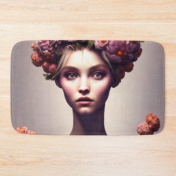 Item preview, Zenaida Flowery Girl Portrait  designed and sold by Kamiri.