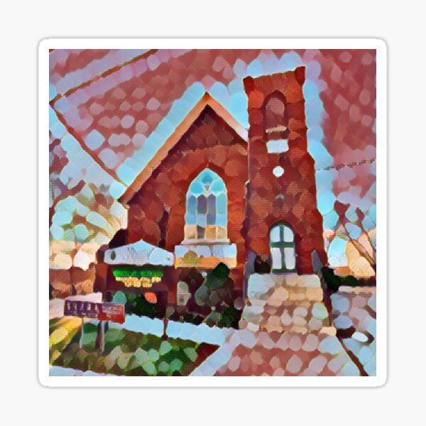 Church Building Sticker