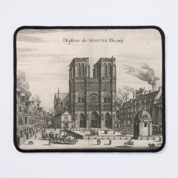 Artikelvorschau, Antike Illustration der Kirche Notre Dame, Paris (1660) entworfen und verkauft von coolshitba.
