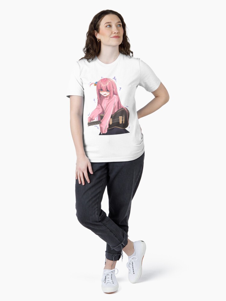 Aperçu 4 sur 7. T-shirt essentiel avec l'œuvre bocchi le rocher créée et vendue par cuthberteugene.