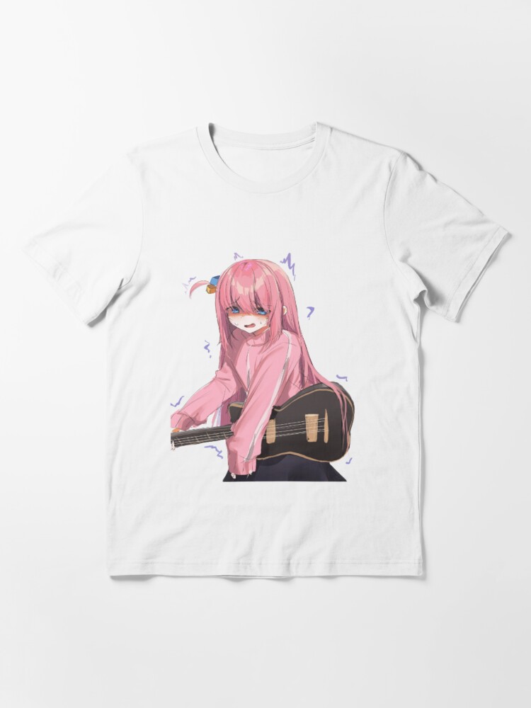Aperçu 3 sur 7. T-shirt essentiel avec l'œuvre bocchi le rocher créée et vendue par cuthberteugene.