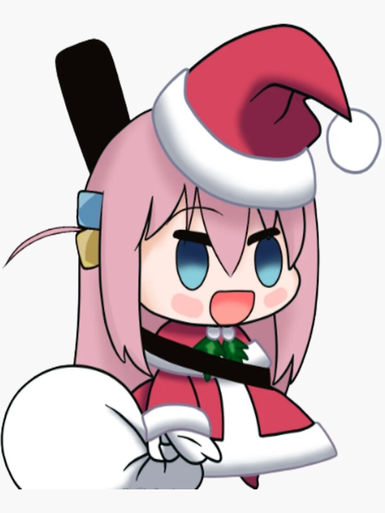 Aperçu 3 sur 3. Sticker avec l'œuvre bocchi le rocher créée et vendue par cuthberteugene.