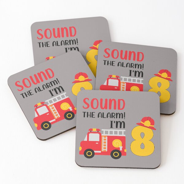 Item preview, Happy 8th Birthday Firetruck Fan designed and sold by Justin Haas.