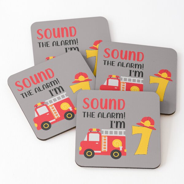 Item preview, Happy 7th Birthday Firetruck Fan designed and sold by Justin Haas.